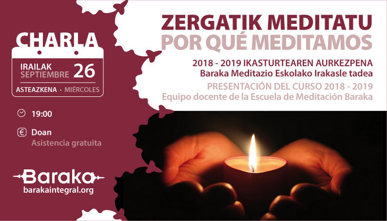 Baraka CHARLA CURSO MEDITACIÓN