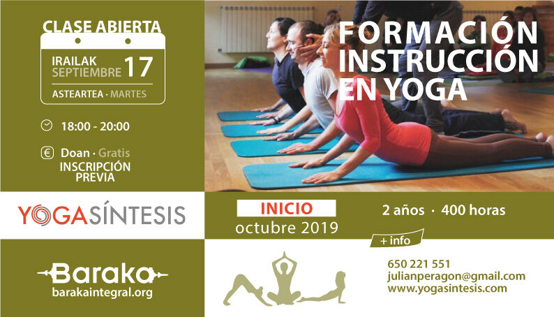 Baraka clase abierta formación yoga