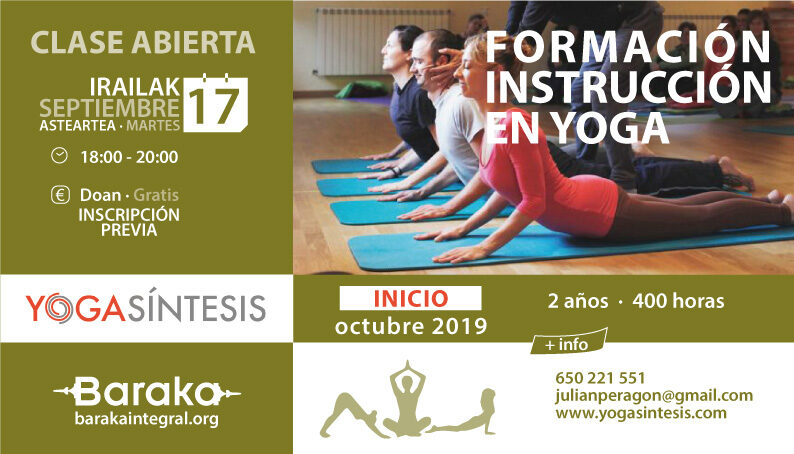 Baraka clase abierta formación yoga