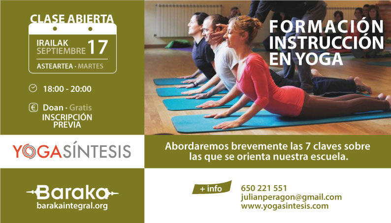 Baraka clase abierta formación yoga