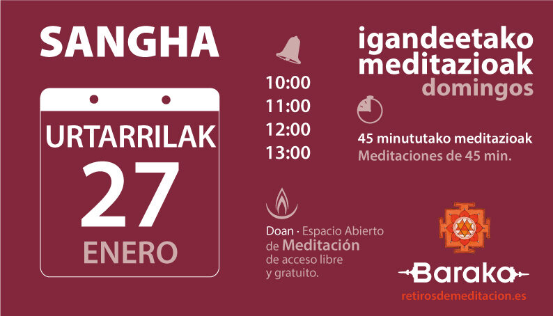 Baraka Sangha, meditación abierta