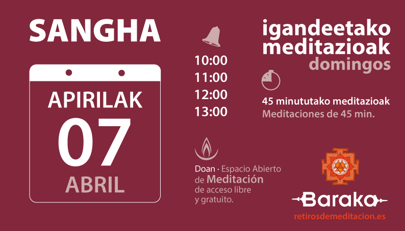 Baraka Sangha, meditación abierta