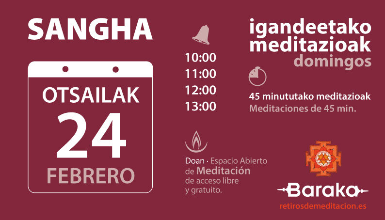 Baraka Sangha, meditación abierta