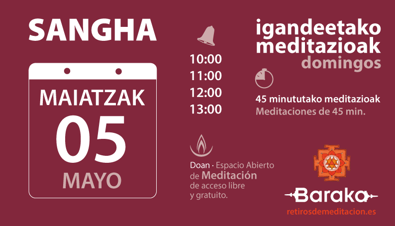 Sangha. Meditación abierta