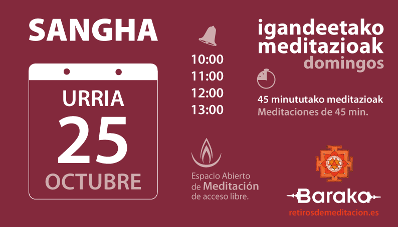 Baraka Sangha dominical octubre