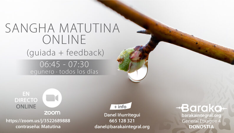 Baraka Sangha matutina online