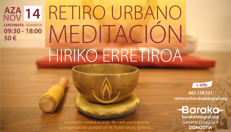 Baraka retiro urbano meditación