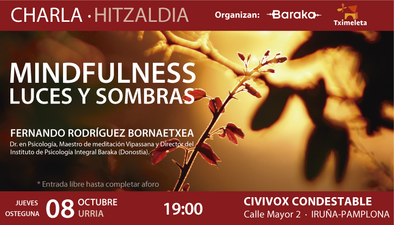 CHARLA EN: MINDFULNESS, LUCES Y SOMBRAS