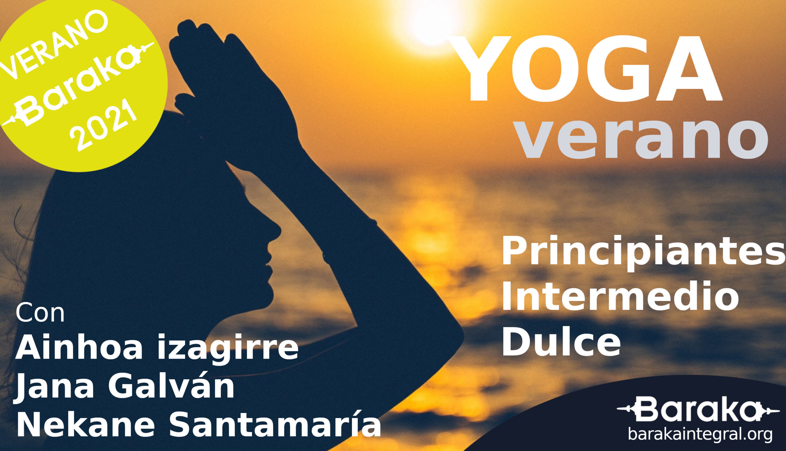 cartel yoga verano baraka