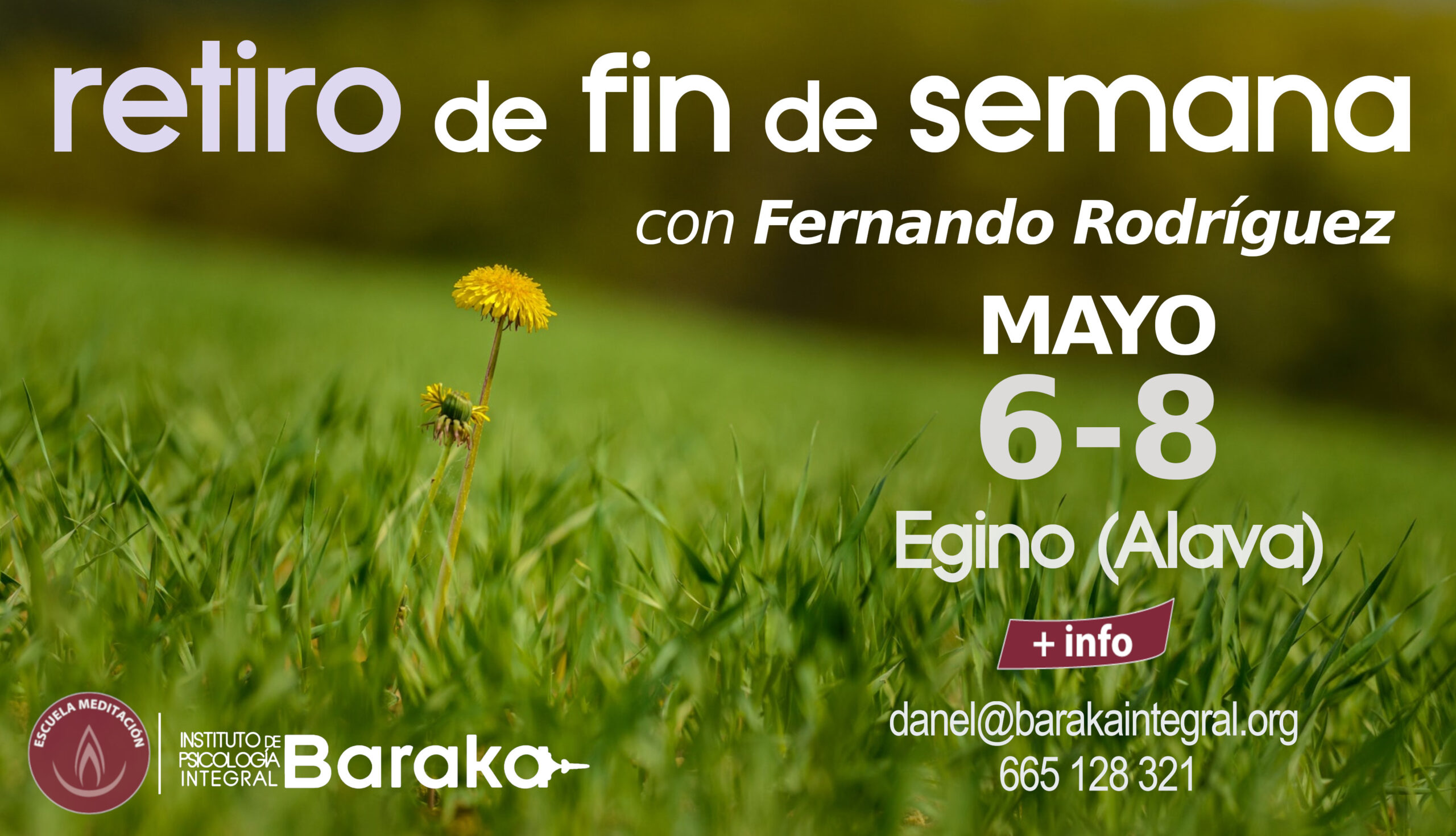 Retiro de fin de semana con Fernando 6-8 de mayo